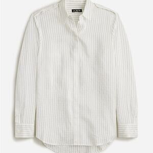 J. Crew textured drapey button up shirt size XS